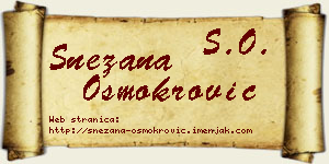 Snežana Osmokrović vizit kartica